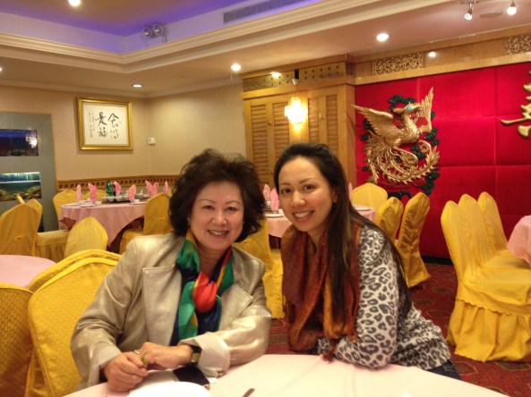 Celebrating holidays. Mandarin Chinese speaking agent Eileen Hsu and her mother.
